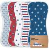 5pk Urban Baby Burp Cloths for Baby Girls and Boys, U.S.A - Burp Cloths - 1 - thumbnail