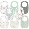 8-Pack Urban Drool Bibs Set for Baby Boys and Girls, Nordic - Bibs - 1 - thumbnail