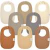 8-Pack Urban Drool Bibs Set for Baby Boys and Girls, Terracotta - Bibs - 1 - thumbnail
