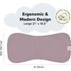5pk Urban Baby Burp Cloths for Baby Girls and Boys, Mauve - Burp Cloths - 2