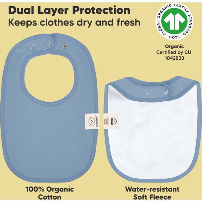 8-Pack Urban Drool Bibs Set for Baby Boys and Girls, Boho - Bibs - 3