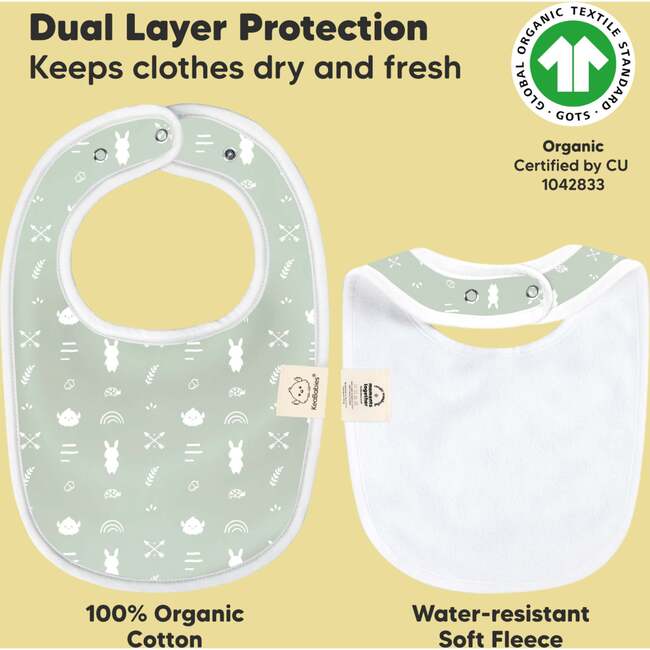 8-Pack Urban Drool Bibs Set for Baby Boys and Girls, Nordic - Bibs - 3