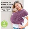 D-Lite Wrap Carrier, Dark Mauve - Carriers - 4