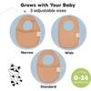 8-Pack Urban Drool Bibs Set for Baby Boys and Girls, Mauve - Bibs - 4