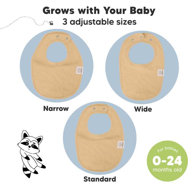 8-Pack Urban Drool Bibs Set for Baby Boys and Girls, Terracotta - Bibs - 4
