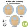 8-Pack Urban Drool Bibs Set for Baby Boys and Girls, Terracotta - Bibs - 4