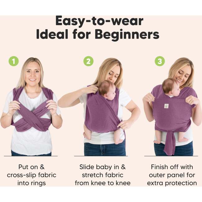 D-Lite Wrap Carrier, Dark Mauve - Carriers - 6