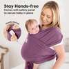 D-Lite Wrap Carrier, Dark Mauve - Carriers - 7