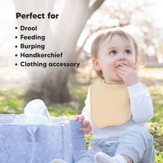 8-Pack Urban Drool Bibs Set for Baby Boys and Girls, Mauve - Bibs - 7