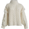 Women's Lyla Sweater, Ivory - Sweaters - 1 - thumbnail