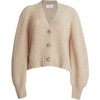 Women's Sara Cardi, Pale Camel - Sweaters - 1 - thumbnail