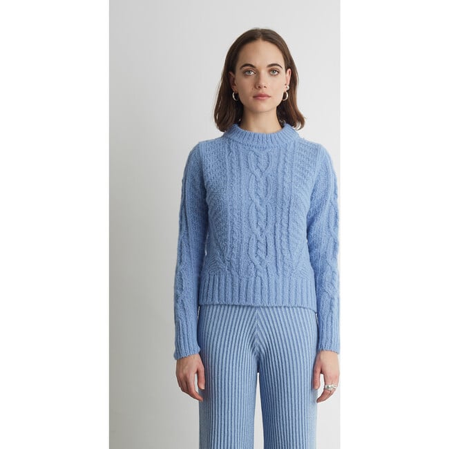 Women's Carly Sweater, Peri Blue - Sweaters - 2