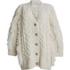 Women's Athena Cardi, Ivory - Cardigans - 1 - thumbnail