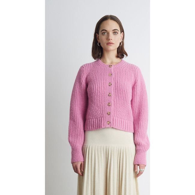 Women's Becca Cardi, Taffy Pink - Sweaters - 2