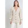 Women's Courtney Cardi, Nude Tweed - Cardigans - 3