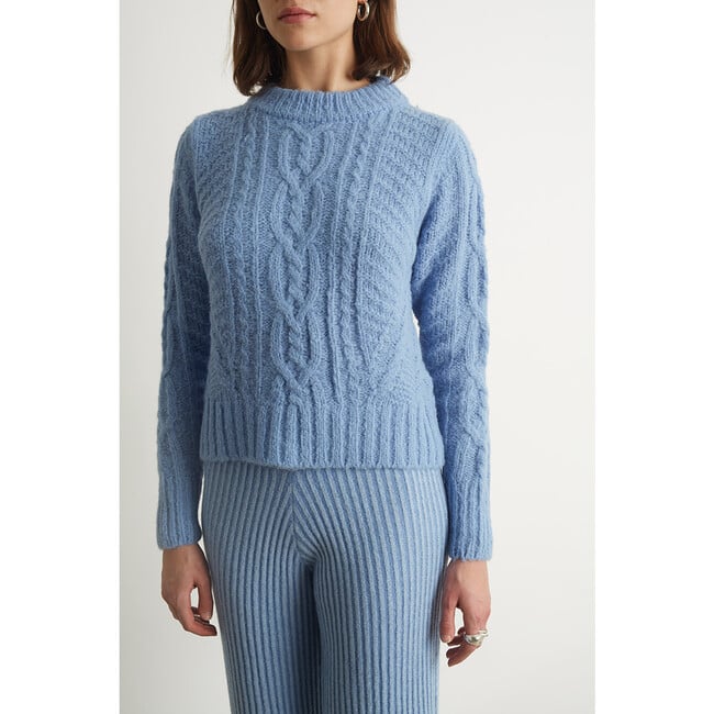 Women's Carly Sweater, Peri Blue - Sweaters - 4