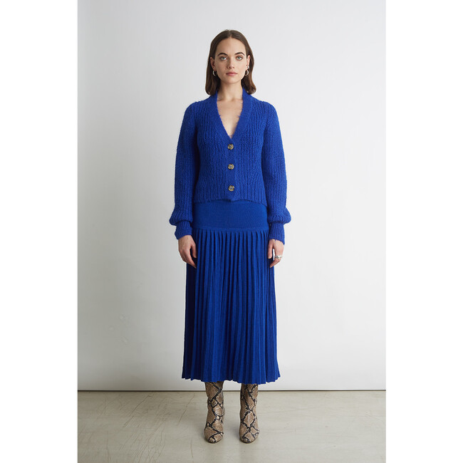 Women's Sara Cardi, Cobalt Blue - Sweaters - 4