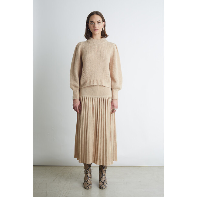 Women's Kate Sweater, Pale Camel - Sweaters - 4