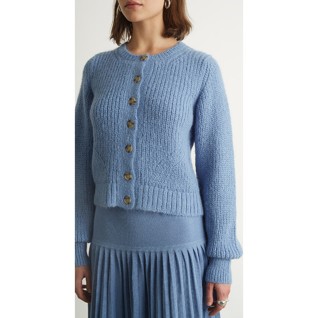 Women's Becca Cardi, Peri Blue - Sweaters - 5