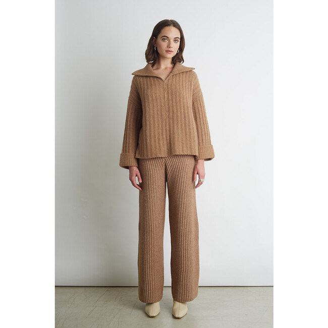 Women's Uma Poncho, Camel - Sweaters - 4