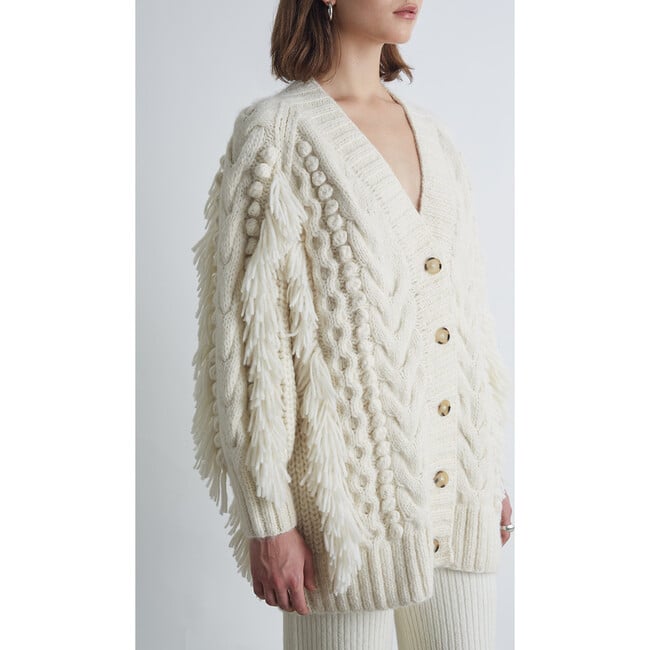 Women's Athena Cardi, Ivory - Cardigans - 5