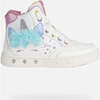 Skylin Unicorn Light Up High Top Sneakers, White - Sneakers - 1 - thumbnail