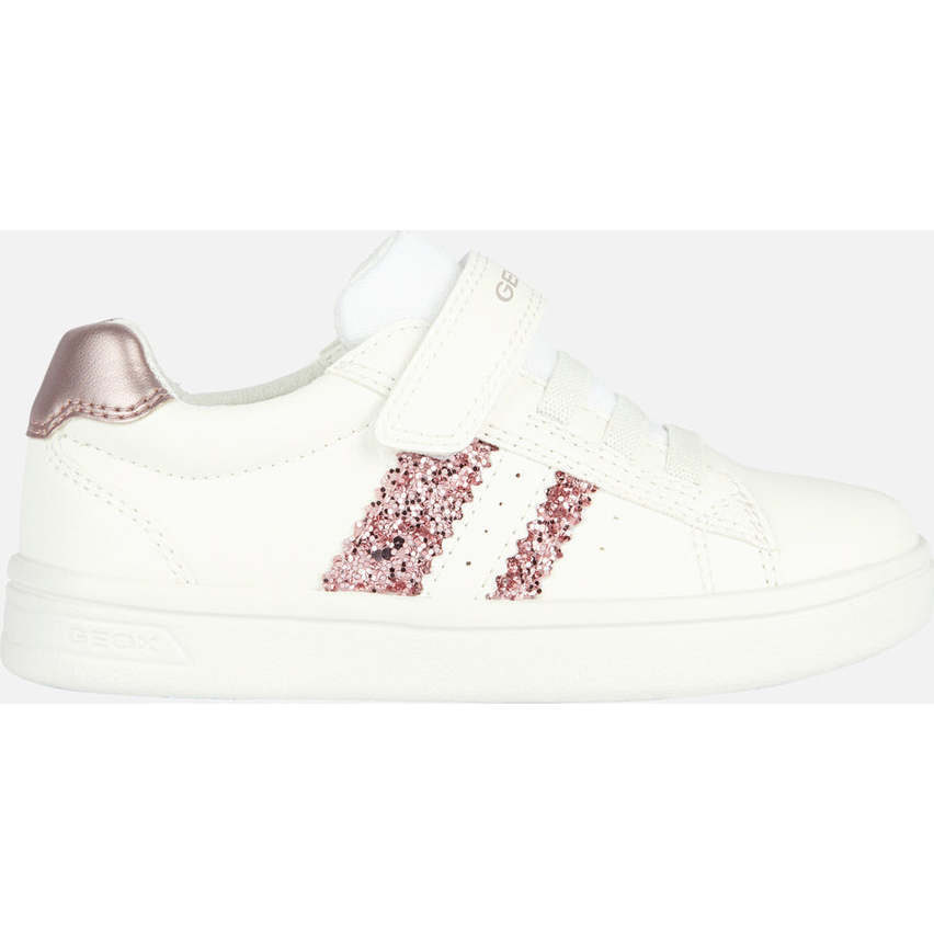 DJRock Glitter Stripe Sneakers, White - Sneakers - 1