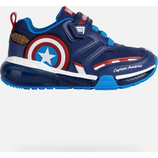 Bayonyc Captain America Light Up Sneakers, Navy