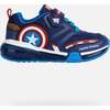 Bayonyc Captain America Light Up Sneakers, Navy - Sneakers - 1 - thumbnail