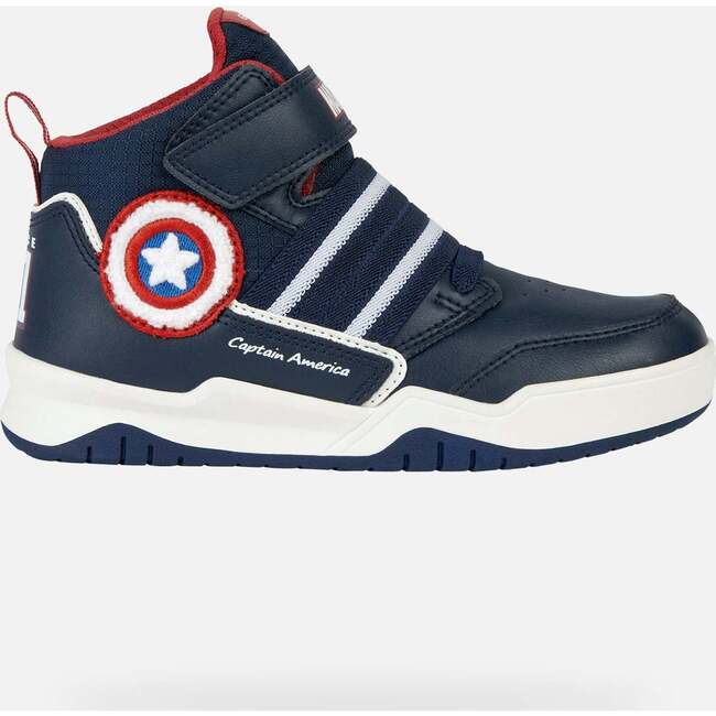 Perth Captain America High Top Sneakers, Navy