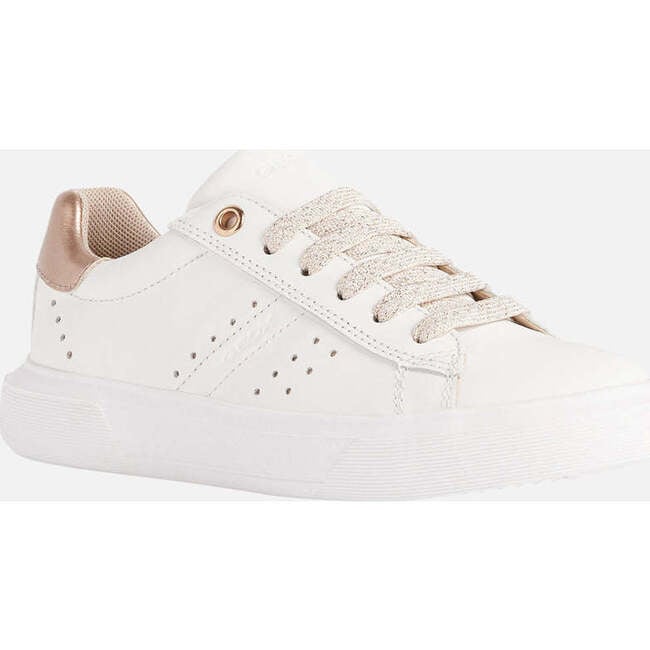 Nettuno Rose Gold Tab Sneakers, White - Sneakers - 3