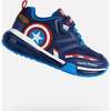 Bayonyc Captain America Light Up Sneakers, Navy - Sneakers - 2