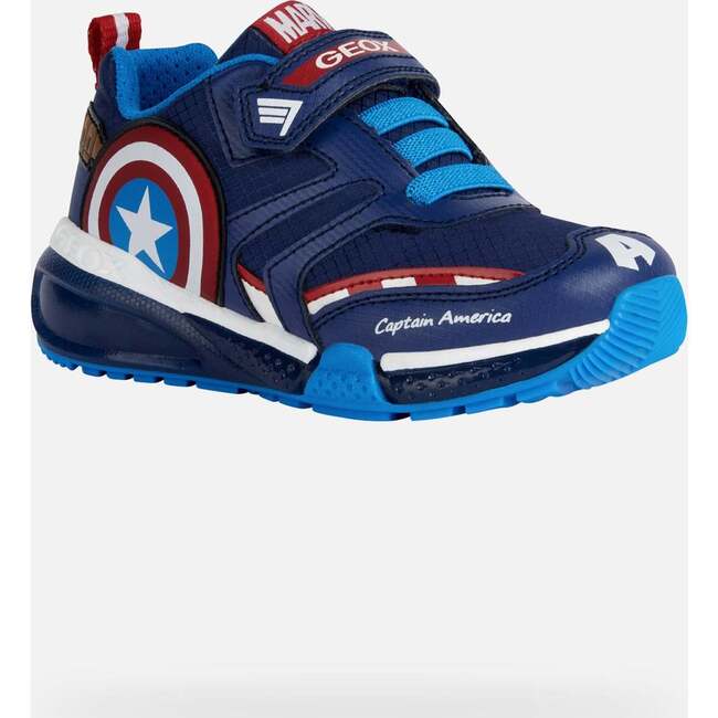 Bayonyc Captain America Light Up Sneakers, Navy - Sneakers - 3