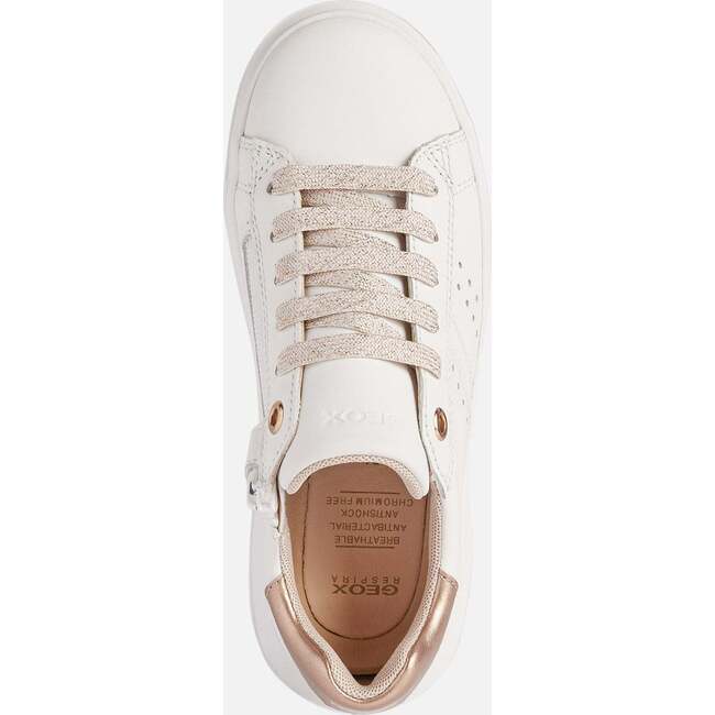 Nettuno Rose Gold Tab Sneakers, White - Sneakers - 5