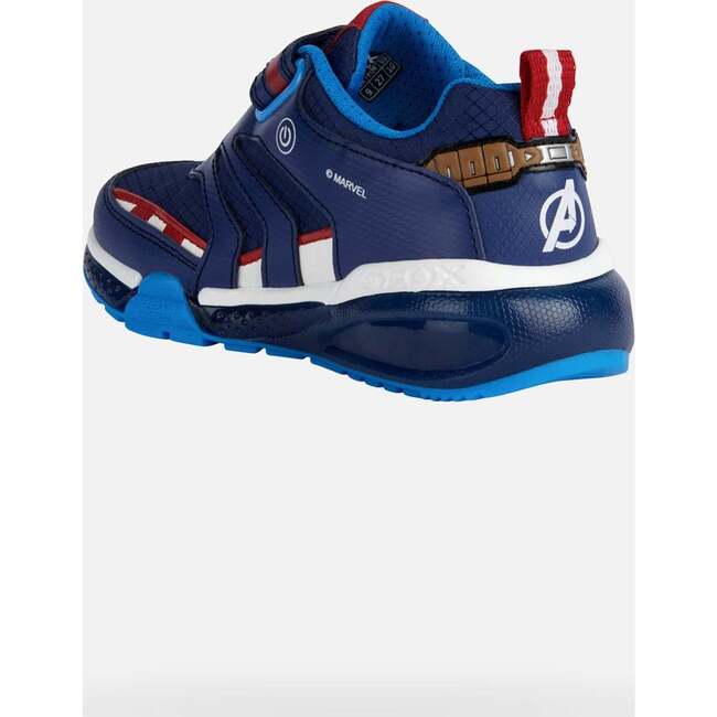 Bayonyc Captain America Light Up Sneakers, Navy - Sneakers - 4