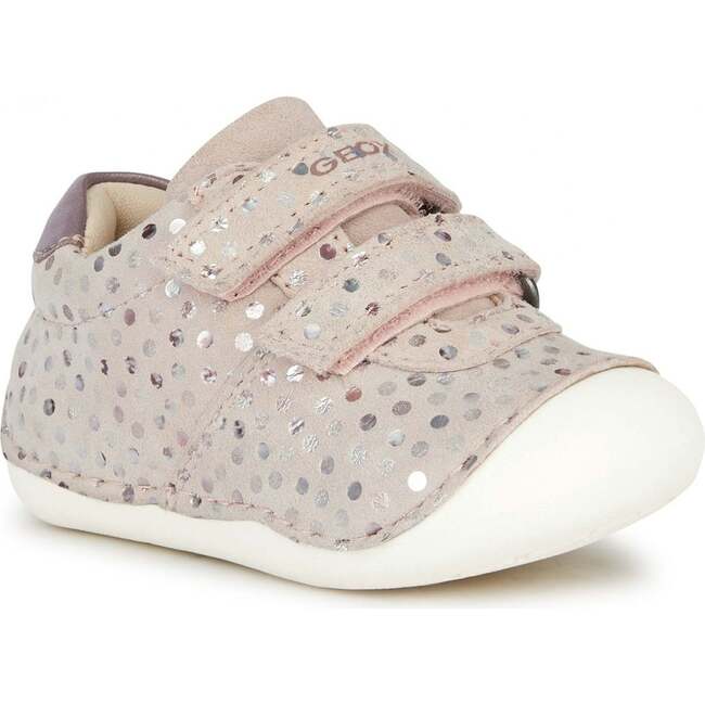 Tutim Polka Dot Velcro Shoes, Beige - Sneakers - 3