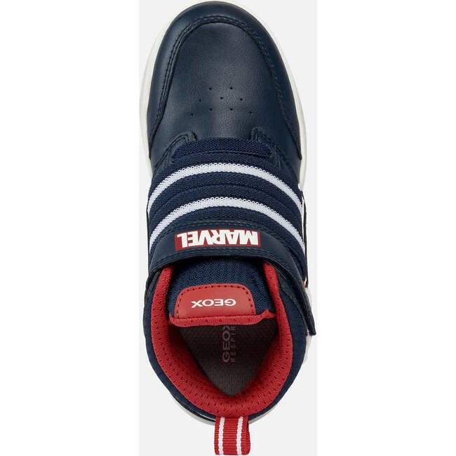 Perth Captain America High Top Sneakers, Navy - Sneakers - 6