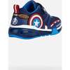 Bayonyc Captain America Light Up Sneakers, Navy - Sneakers - 5