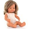 Colourful Edition Collection - Baby Doll Caucasian Dirty Blond Girl 15" (cream rompers) - Dolls - 1 - thumbnail