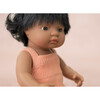 Colourful Edition Collection - Baby Doll Hispanic Girl 15” (salmon rompers) - Dolls - 3