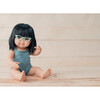 Colourful Edition Collection - Baby Doll Asian Girl with Glasses 15” (lead color rompers) - Dolls - 4