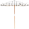 Amalfi Umbrella, Black Two Stripe - Umbrellas - 1 - thumbnail