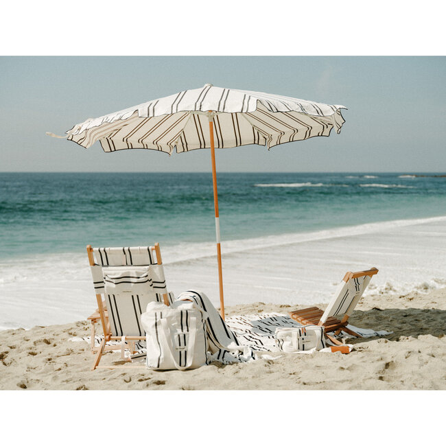 Amalfi Umbrella, Black Two Stripe - Umbrellas - 2