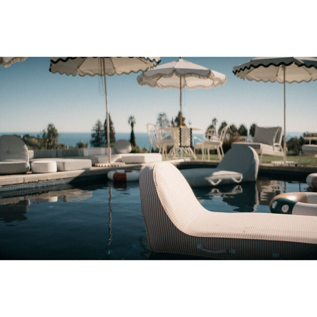 Pool Lounger, Laurens Pink Stripe - Outdoor Home - 2
