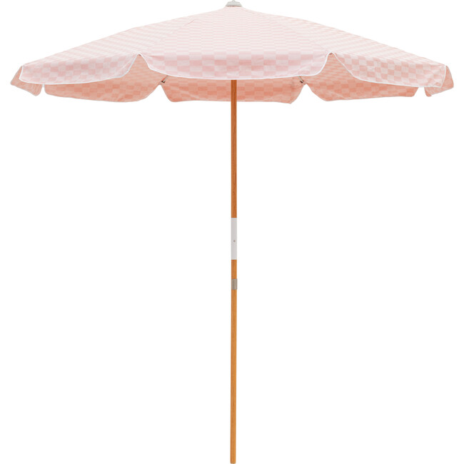 Amalfi Umbrella, Dusty Pink Check