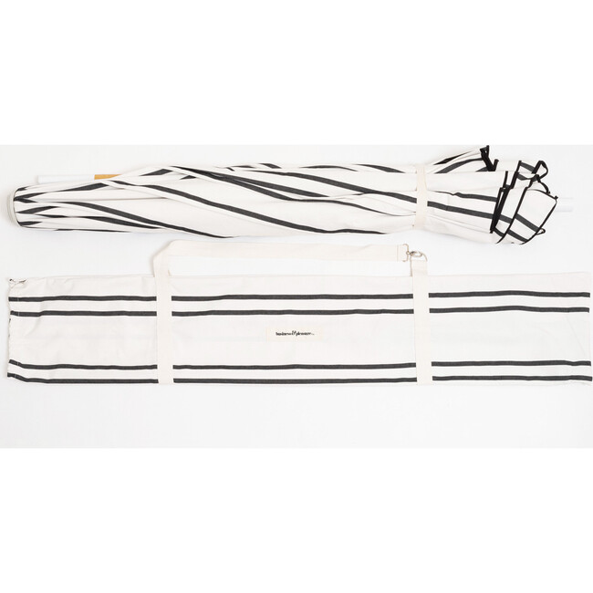 Amalfi Umbrella, Black Two Stripe - Umbrellas - 4
