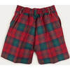 Tailored Tartan Shorts, Red - Shorts - 4