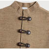 Toggle Fastening Knitted Cardigan, Oatmeal - Cardigans - 3