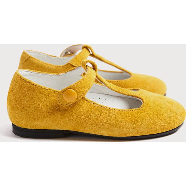 Suede Charlotte Shoes, Mustard - Mary Janes - 5