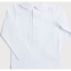 Peter Pan Collar Long Sleeve Top, White - T-Shirts - 2